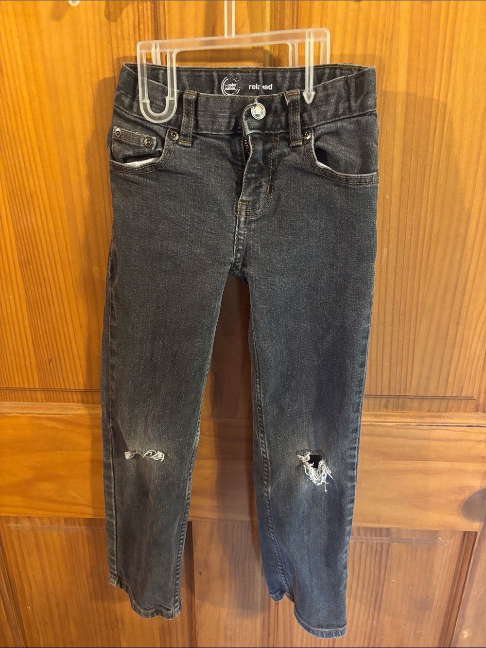 wonder nation dark blue Distressed Kids Jeans
